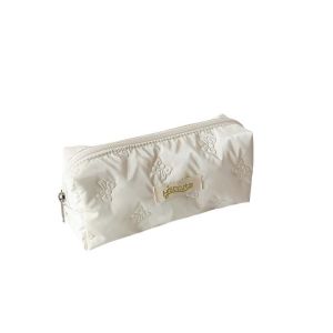 FDGFGG โบว์น๊อต กระเป๋าเครื่องเขียนรูปโบว์สำหรับ Y2K จุได้มาก ที่เก็บเดสก์ท็อป กระเป๋าดินสอติดโบว์ คาวาอิ ปากกาบัตรเครื่องสำอาง กล่องดินสอสไตล์เกาหลี ที่ใส่เครื่องเขียน