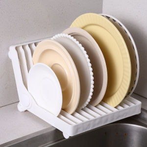 Foldable Dish Rack Kitchen Organiser Household Cutlery Rack Drainer Dish Storage Rack Tableware Shelf