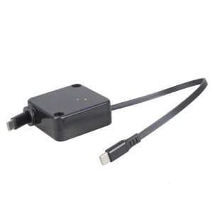 110cm PD100W 480mbps USB C Male to Male Fast Charging Data Cable Stretchable Type-C Cable Charging and Data Sync Cord