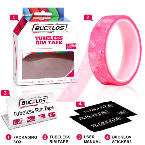 BUCKLOS Bike Rim Tape Rim Tape Tubeless Width 17 19 21 23 25 28 30 32 35mm Durable Anti Puncture Tire Pad Bike Wheel Accessories