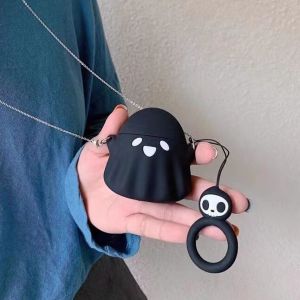 3D Cartoon Case for Airpods 3 Generation Case Apple Wireless Bluetooth Headphone Casing Airpods 1/2/Pro Soft Cover Creative Big Head Earphone Holder with Keychain