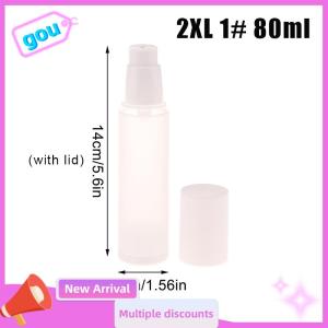 gou ขวดใส่ครีมสุญญากาศพลาสติกสุญญากาศสีขาว15มล.-100มล. ภาชนะใส่ครีมขนาดเดินทางขวดน้ำหอม