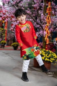 ao dai cach tan hinh rong hoa sen
