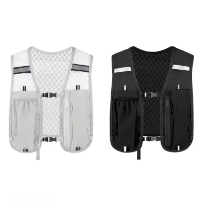 Running Vest Pack Waterproof Reflective Hiking Cycling Jogging Hydration Backpack Unisex Outdoor Vest Backpack Water Bottle Phone Holder