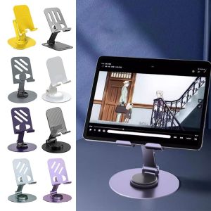 JURHOMIE Alloy Mobile Phone Holder Non-Slip Folding Desktop Phone Bracket Portable 360 Rotate Lazy Desktop Stand Universal