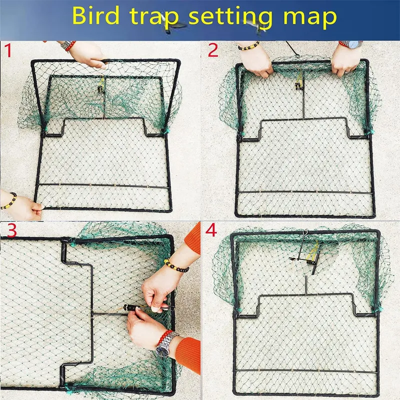 cod Chicken Trap Net 30/40/50cm Bird Trap Catcher Net Pigeon Trap