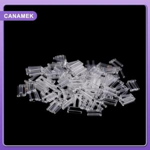 【CANAMEK】 100pcs Rimless Glasses Double Rubber Plug Lock Bushings Eyeglasses Plastic Double Bushing Pins Repair Eyewear Accessories