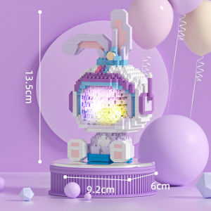 PAIFU Mini Building Blocks Bricks Toy LED 3D Diamond Star Dew Nano Block Cute Cartoon Decoration Micro Particles Compatible Brick Educational Toys Give Holiday Christmas Gift Others