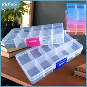 PkYeG 1 3 cái thực tế ngăn nhựa hộp lưu trữ 24 lưới phần tổ chức hộp đồ trang sức hạt vít chủ trường hợp hiển thị container