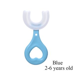 Silicone U-Shaped Toothbrush Baby Toothpaste For 2-12 Years Old