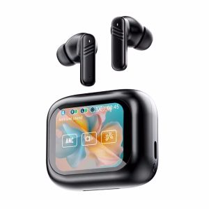 New Full Touch Screen Headphones ANC Bluetooth 5.4 Noise Cancelling Earphones HiFi Stereo Wireless In-Ear ENC Earbuds With Mic