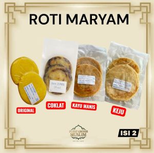(Min 2) Roti Maryam / Roti Canai / Roti Cane Frozen Rasa Original / Coklat / Keju / Kayu Manis / Isi 5 Pcs Mini