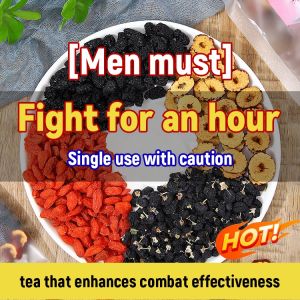 Mens Ultimate Vitality Tea  Mulberry Black Goji Wolfberry  Red Dates for Kidney Power Lung & Liver Detox and All-Day Energy Boost