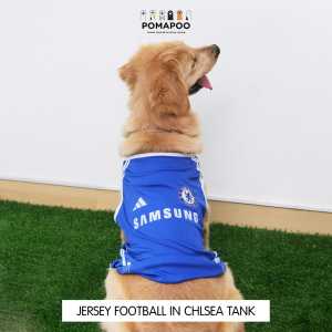 POMAPOO - Baju Kucing dan Baju Anjing Jersey Football Mancester United Chlsea & Real Mdrid Tank