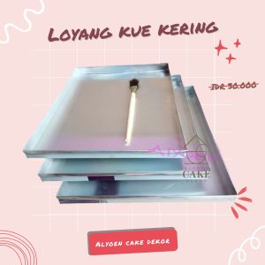Termurah 3pcs Loyang Kue Kering Free Kuas Terlaris