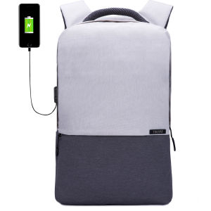 TINYAT Laptop Backpack School Backpack Water Repellent Computer Backpack with USB Charging Port for College Business Travel