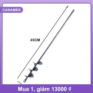 【CANAMEK】 Vườn trồng hoa và cây đào lỗ khoan bit xoắn ốc thanh đất lỏng hợp kim đất ddrill bit ngắn thanh
