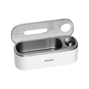 MeeGoo Ultrasonic Cleaner Machine UV Sterilization Portable Sonic High Frequency Washing Glasses