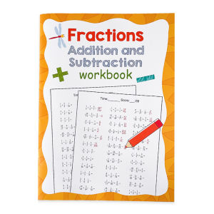 28 Pages Mastering Fractions Essentials Workbook Addition Subtraction Activity Worksheet for Practicing Math Skill Mathematics Education Books Solved Math Problems Homeschooling Learning Materials For Kids Children Arithmetical Exercise Books