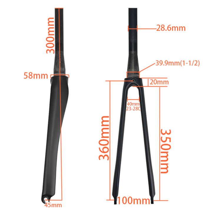 Bicycle Carbon Fiber Front Fork Disc Brake Road Front Fork 1-1