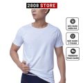 Áo Lót Nam Cotton Có Tay Mặc Ở Nhà cotton cao cấp dệt kim. 