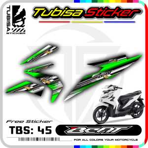 Sticker Striping Variasi Beat Esp/Street - Stiker Striping Variasi Motor Beat Esp/Street. TBS.45