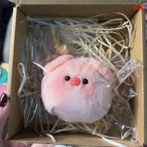 shiqinbaihuo Squeak dễ thương Pig với kính mát búp bê sang trọng keychain sáng tạo Kawaii Fluffy mềm nhồi bông đồ chơi ba lô mặt dây chuyền cho trẻ em Quà tặng