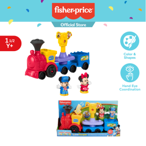 [NEW] Fisher-Price Little People Disney Jr Mickey & Minnie Musical Train Toddler Toy With 2 Figures (JKB04)