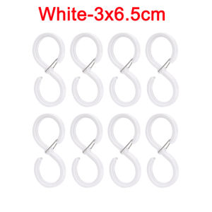 10/1PCS S Shaped Hanger Hooks Closet Coat Hook For Bathroom Hanger Railing Hooks Hat Tie Hanging Kitchen Storage Organizer Hooks