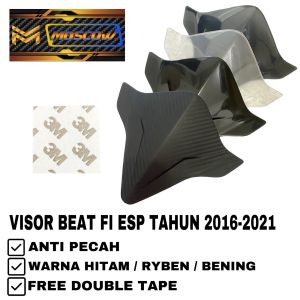 VISOR ANTI PECAH HONDA BEAT FI BEAT ESP BEAT DELUXE TAHUN 2016 2017 2018 2019 2020 2021 2022 FREE DOUBLE TAPE WARNA HITAM VISOR BEAT FI WINDSHIELD HONDA BEAT FI BEAT ESP BEAT DELUXE VISOR BEAT ESP WINSIL BEAT FI BEAT F1 PNP