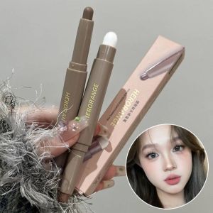 Double Head Contouring Pen with Nose Shadow Contour Stick Shadow Brush Not Easy To Remove Makeup