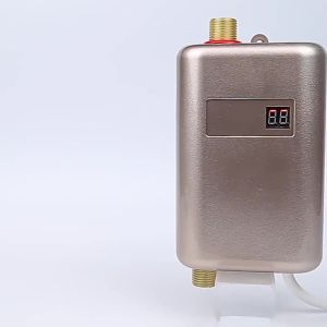 3800W Electric Water Heater Instantaneous Tankless Instant Hot Water Heater Kitchen Bathroom Shower Flow Water Boiler 110V/220V well