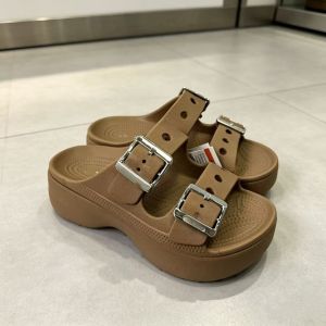 Crocss New womens cloud-like comfortable sandals fashionable summer thick-soled platform clogs