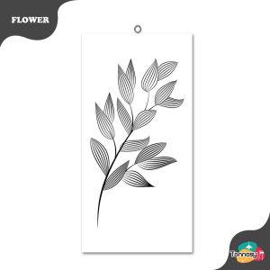 TENNESY HIASAN DINDING BUNGA FLOWER MONOCHROME 20x40CM WALL DECOR PAJANGAN KAYU POSTER DEKORASI DINDING KAMAR RUMAH