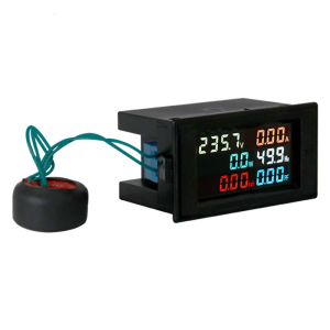 D69-2058 Digital Voltage Ammeter Watt Reader Power Meter with Fast Measuring Speed and Auto Data Storage Feature
