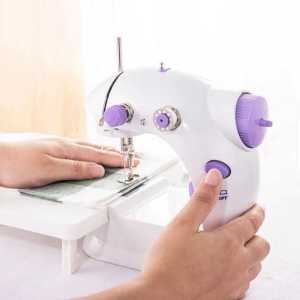 PAKET KOMPLIT  5in1 MESIN JAHIT MINI PORTABLE+MEJA+SEWING KIT FREE JARUM MESIN BERGARANSI FULL