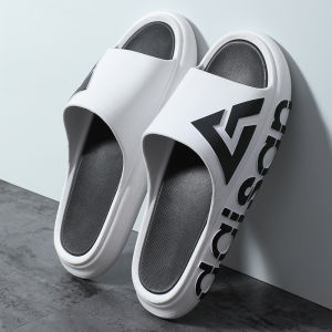 QLshop ตัวตึง รองเท้าแตะแบบสวมสกรีนลาย รองเท้าแตะแฟชั่นผู้ชาย 5สี 5ไตล์ แบบผู้ชายสายเกา พื้นหนานุ่ม กันลื่นแน่นเวอร์ รองเท้าที่คุณผู้ชายต้องมี