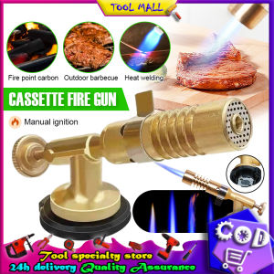 Powerful flamethrower adjustable burner butane gas nozzle outdoor camping barbecue camping portable tool