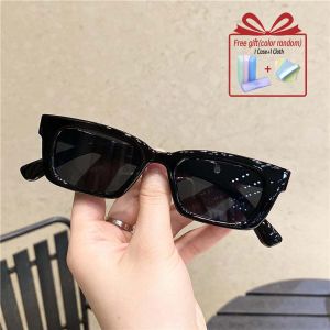 Summer Fashion All-match Black Womens Sunglasses Korean Concave Shape Photo Glasses Retro Anti-ultraviolet Sunglasses