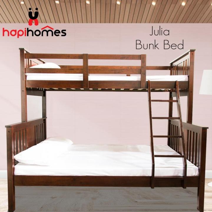 Double deck deals bed size wood