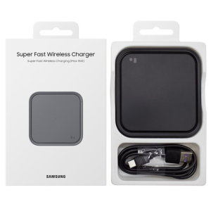 (SG) Samsung 15W Super Fast Wireless Charger Pad Devices USB C Cable Included -  EP-P2400 For Galaxy S23 S22 S21 S20 Note 20 Ultra S10 S9 S8 Plus 10 9 8 S6 S7 Fold4 Flip4
