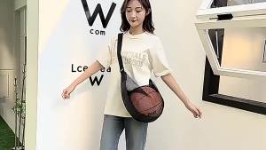 Large-capacity basketball bag shoulder crossbody bag sports training ball storage bag basketball bag volleyball net bag football bag