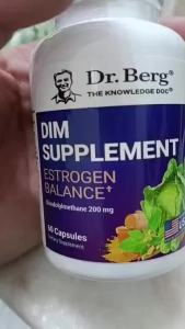 Dr. Berg Daily Women Hormone DIM Supplement 60 Vegetable Capsules 200mg DIM Turmeric Kelp Complex for Busy Females Long-Term Internal Balance Maintenance