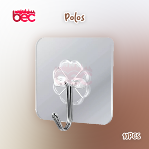 [5 Pcs] Gantungan Dinding Tempel Hook Transparan Waterproof Dinding Lemari Hanger Serbaguna  Gantungan Cantolan Pakaian Baju Barang Kail Kuat  Hook Hanger Suction Tanpa Paku Bor