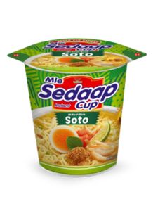 Mie Sedap Cup Siap Saji - Mi Sedap Cup Soto / Rawit bingit