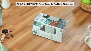 One Touch Coffee Grinder 2/3 Cup Coffee Bean Capacity Spice Grinder One Touch Push-Button Control -150 Watts -Stainless Steel Blades-Customized