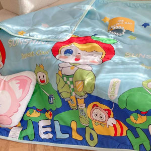 Pulchra ผ้าห่ม150*110 ผ้าห่มเด็ก ผ้าห่มเครื่องปรับอากาศสำหรับเด็ก ผ้าห่มฤดูร้อน ผ้าห่มการ์ตูน เบาและอ่อนนุ่ม
