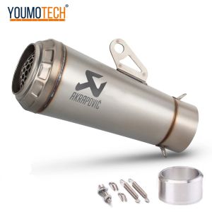 2.35Inches/60MM Motorcycle Exhaust Muffler Pipe Motocross Escape Racing Moto Exhaust GP Stainless Steel For S1000RR MT-09 Z1000 DL250 GSXR1000 CBR1000R DL250 RC390 duke200 Sniper150 etc