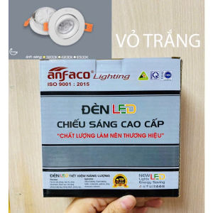 Đèn âm trần chính hãng Anfaco AFC-672 LED 5W lắp shop thời trang quán Coffee Showroom nội thất