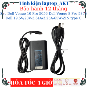 Sạc laptop Dell Venue 10 Pro 5056 Dell Venue 8 Pro 5855 Dell 19.5V/20V-3.34A/3.25A-65W-ZIN type C